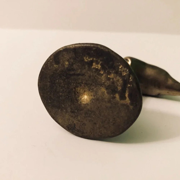 Vintage Small Brass Dolphin Figurine 2.75 Inch Tall - Picture 8 of 10